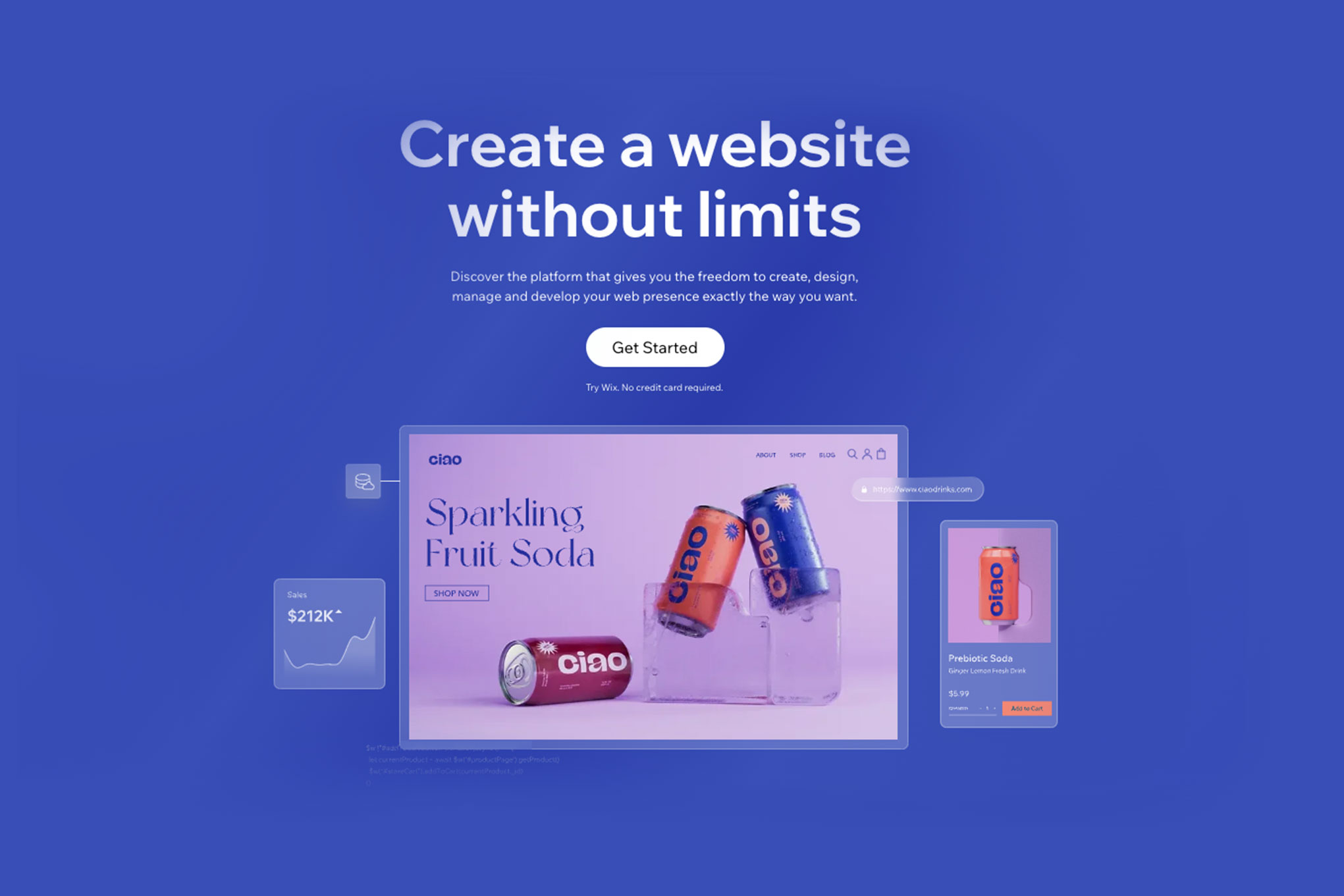 Wix homepage